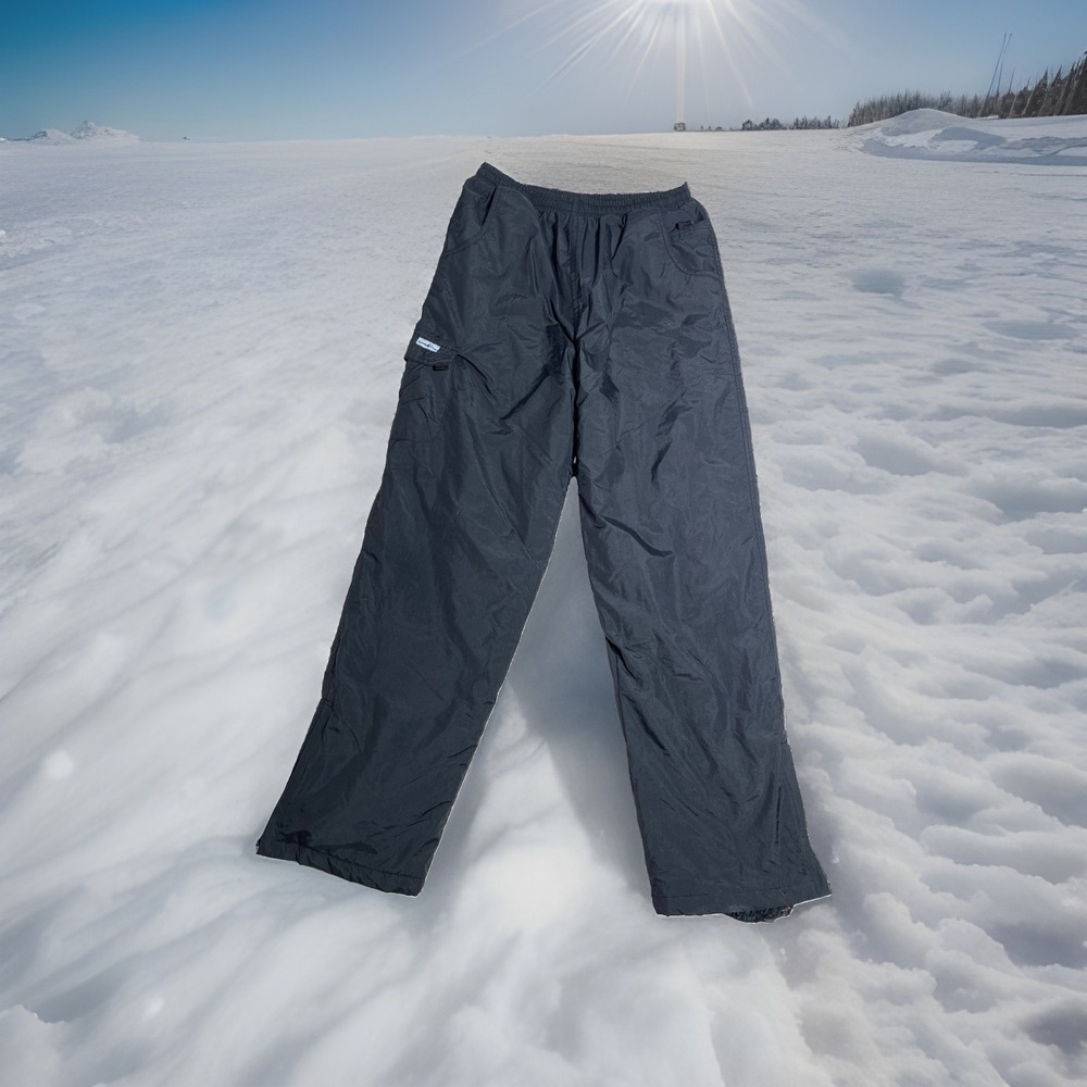 White Sierra Men's Snow Ski Pants Size XL Black Drawstring Adjustable Waist